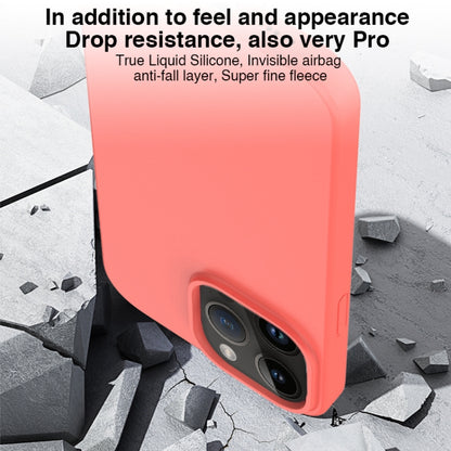 For iPhone 14 Pro Max Mutural Karen Series Liquid Silicone Magsafe Phone Case(Grapefruit Pink) - iPhone 14 Pro Max Cases by Mutural | Online Shopping UK | buy2fix