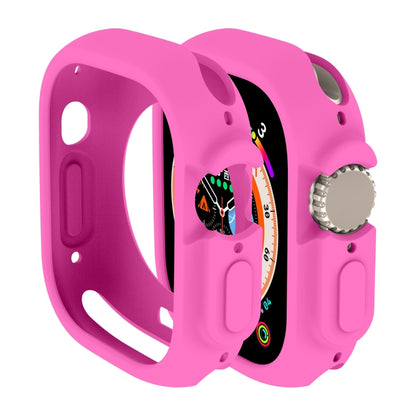 For Apple Watch Ultra 49mm Candy TPU Protective Case(Pink) - Watch Cases by buy2fix | Online Shopping UK | buy2fix