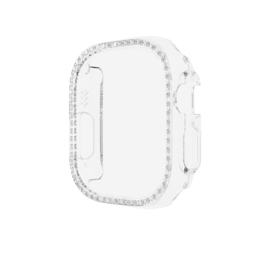 For Apple Watch Ultra 49mm Diamond Hollow PC Watch Case(Transparent) - Watch Cases by buy2fix | Online Shopping UK | buy2fix