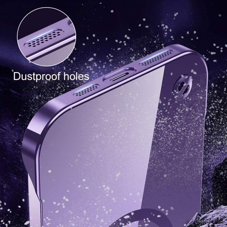 For iPhone 13 Pro Electroplating Frameless Magsafe Magnetic PC Phone Case(Deep Purple) - iPhone 13 Pro Cases by buy2fix | Online Shopping UK | buy2fix