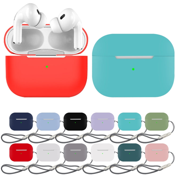 For AirPods Pro 2 Earphone Silicone Protective Case(Light Purple) - For AirPods Pro 2 by buy2fix | Online Shopping UK | buy2fix