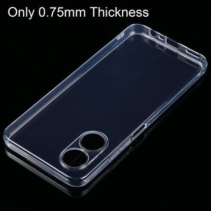 For OPPO A17 Ultra-thin Transparent TPU Phone Case - OPPO Cases by buy2fix | Online Shopping UK | buy2fix