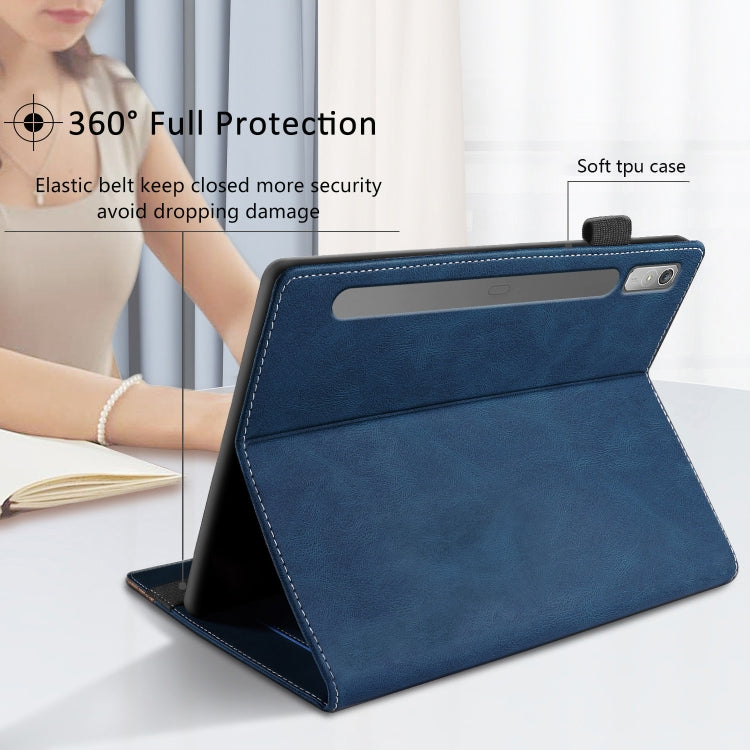For Lenovo Tab P11 Pro Gen 2 Splicing Series Tablet PC Leather Case(Royal Blue) - Lenovo by buy2fix | Online Shopping UK | buy2fix