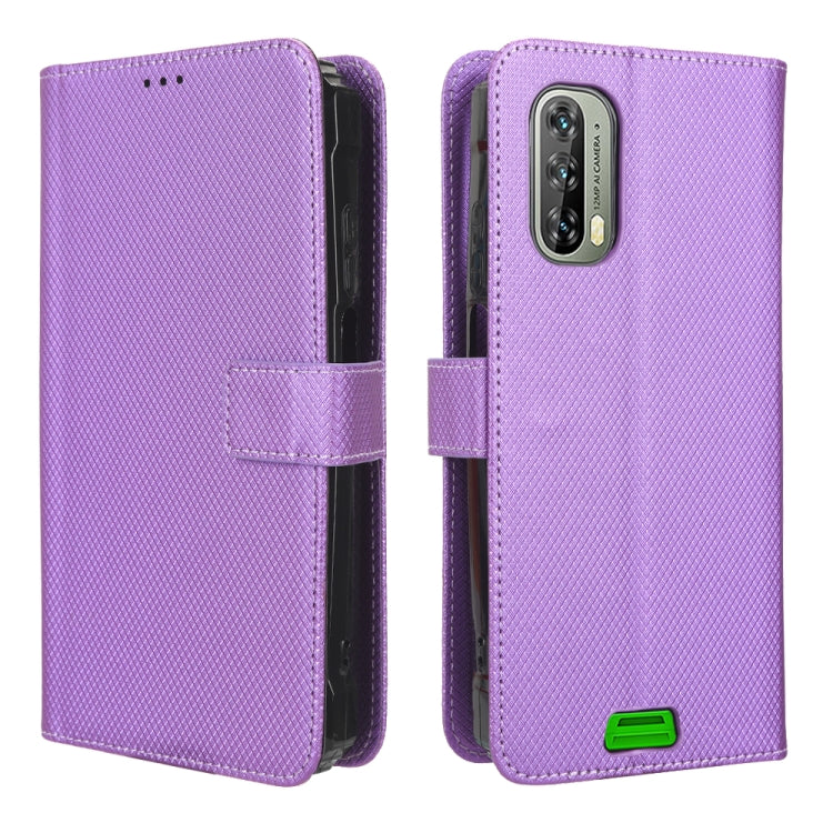 For Blackview BV7100 Diamond Texture Leather Phone Case(Purple) - More Brand by buy2fix | Online Shopping UK | buy2fix