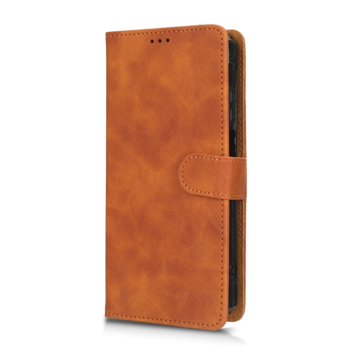 For Blackview BV7100 Skin Feel Magnetic Flip Leather Phone Case(Brown) - More Brand by buy2fix | Online Shopping UK | buy2fix