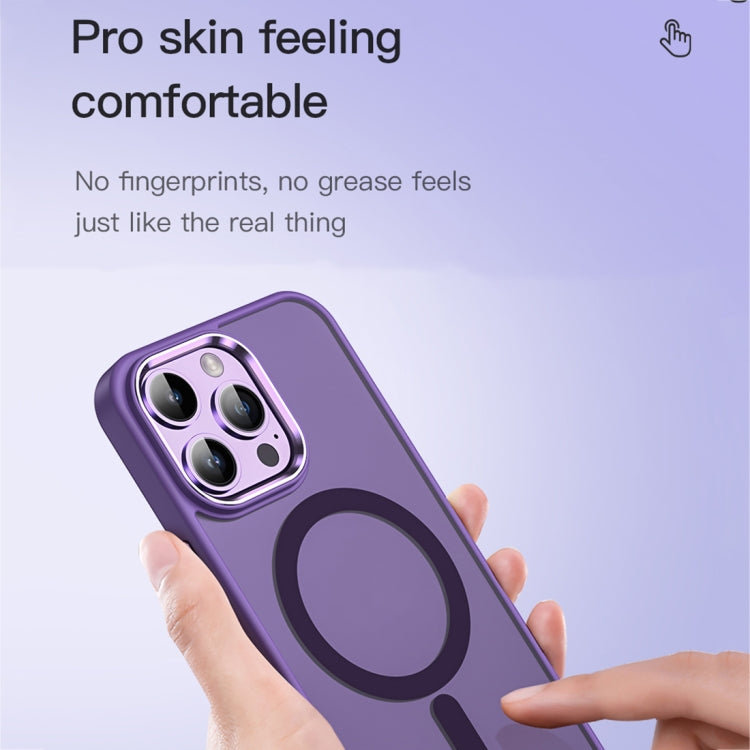 For iPhone 14 Pro Max TOTU Golden Shield Skin-feel MagSafe Phone Case(Purple) - iPhone 14 Pro Max Cases by TOTUDESIGN | Online Shopping UK | buy2fix