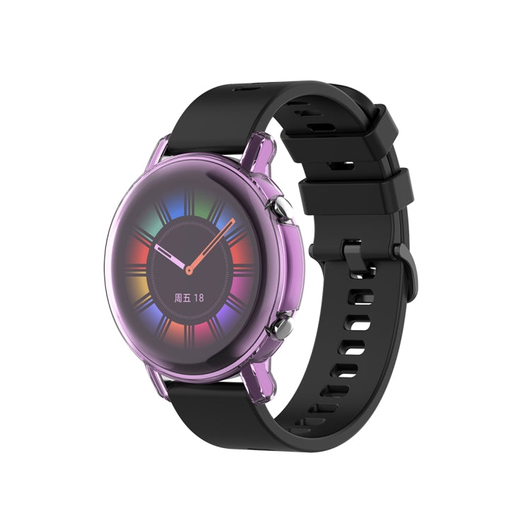 For Huawei Watch GT2 42mm Full Coverage Watch Protective Case with Screen(Transparent Purple) - Watch Cases by Huawei | Online Shopping UK | buy2fix