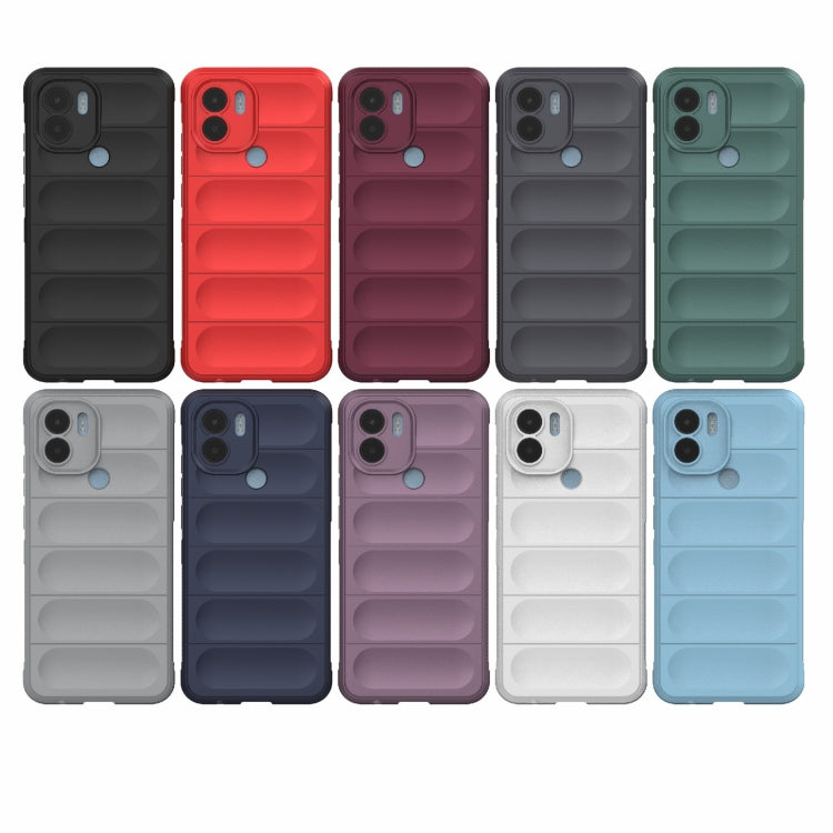 For Xiaomi Redmi A1+ 4G Global Magic Shield TPU + Flannel Phone Case(Grey) - Xiaomi Cases by buy2fix | Online Shopping UK | buy2fix