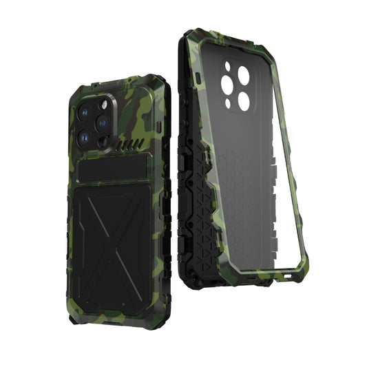 For iPhone 14 R-JUST Life Waterproof Dustproof Shockproof Phone Case(Green) - iPhone 14 Cases by R-JUST | Online Shopping UK | buy2fix