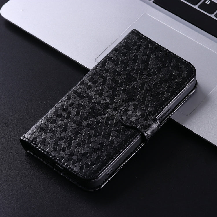 For Ulefone Power Armor 14 / Armor 14 Pro Honeycomb Dot Texture Leather Phone Case(Black) - Ulefone Cases by buy2fix | Online Shopping UK | buy2fix