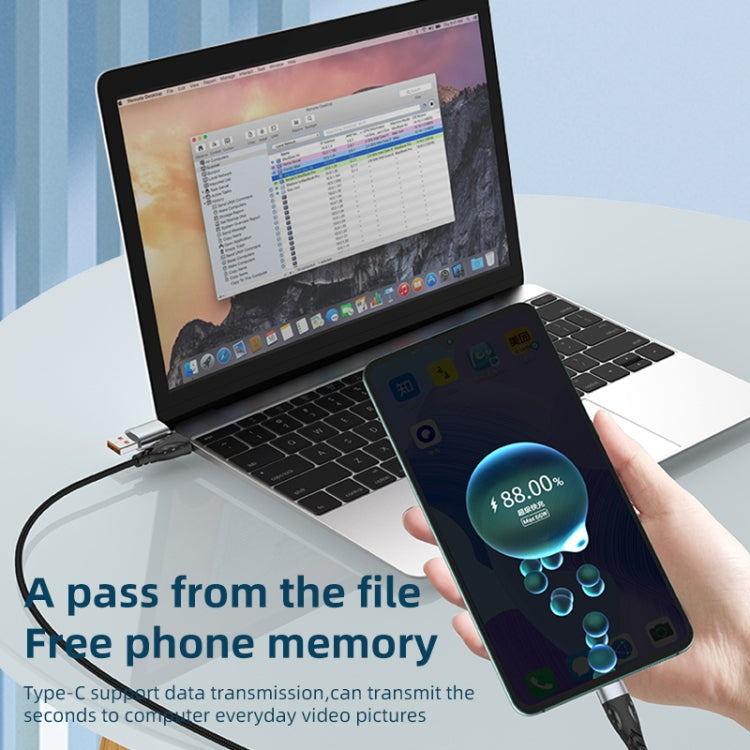 ADC-008 100W USB/Type-C to Type-C + 8 Pin + Micro USB Two to Three Fully Compatible Fast Charge Data Cable, Length:1.2m - Multifunction Cable by buy2fix | Online Shopping UK | buy2fix