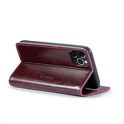 For iPhone 11 Pro CaseMe 003 Crazy Horse Texture Leather Phone Case(Red) - iPhone 11 Pro Cases by CaseMe | Online Shopping UK | buy2fix