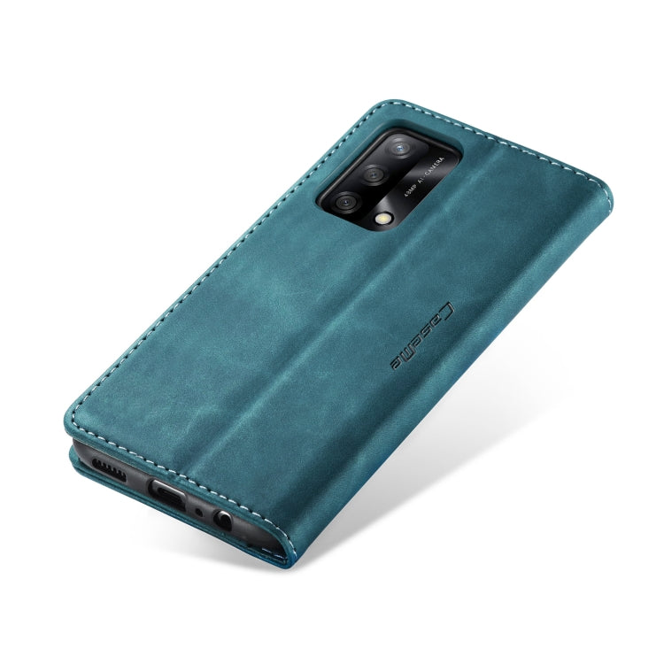 CaseMe 013 Multifunctional Horizontal Flip Leather Phone Case For OPPO F19/F19S/A74 4G/A95 4G/Reno6 Lite 4G Global(Blue) - OPPO Cases by CaseMe | Online Shopping UK | buy2fix