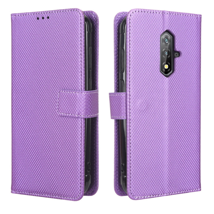 For Blackview BV5200 Diamond Texture Leather Phone Case(Purple) - More Brand by buy2fix | Online Shopping UK | buy2fix