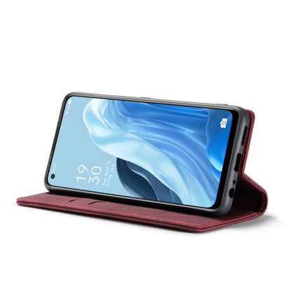 For OPPO Reno7 4G Indonesia/F21 Pro 4G/Reno8 4G CaseMe 013 Multifunctional Horizontal Flip Leather Phone Case(Wine Red) - OPPO Cases by CaseMe | Online Shopping UK | buy2fix