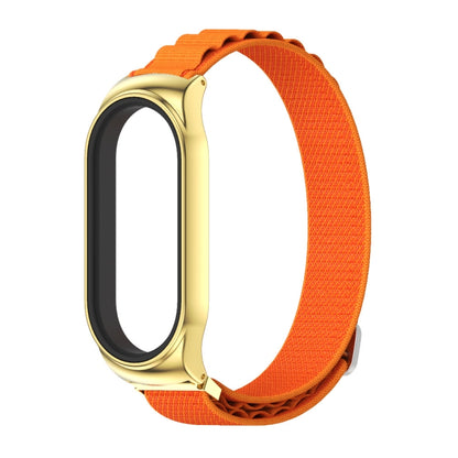 For Xiaomi Mi Band 6 / 5 / 4 / 3 MIJOBS CS Nylon Breathable Watch Band(Orange Gold) - Watch Bands by MIJOBS | Online Shopping UK | buy2fix