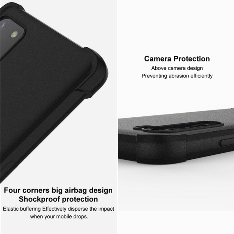 For Xiaomi 12T Pro 5G imak Shockproof Airbag TPU Phone Case(Matte Black) - Xiaomi Cases by imak | Online Shopping UK | buy2fix