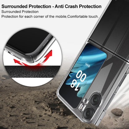 For OPPO Find N2 Flip 5G imak Wing II Pro Series Wear-resisting Crystal Phone Case(Transparent) - OPPO Cases by imak | Online Shopping UK | buy2fix