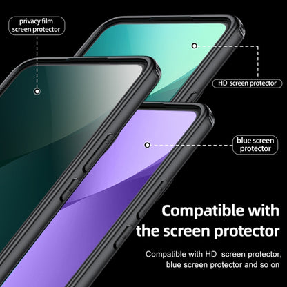 For Xiaomi 14 Ultra Armor Clear TPU Hard PC Phone Case(Matte Black) - 14 Ultra Cases by buy2fix | Online Shopping UK | buy2fix