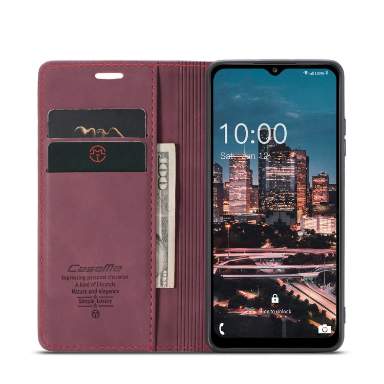 For Samsung Galaxy A14 5G CaseMe 013 Multifunctional Horizontal Flip Leather Phone Case(Wine Red) - Galaxy Phone Cases by CaseMe | Online Shopping UK | buy2fix