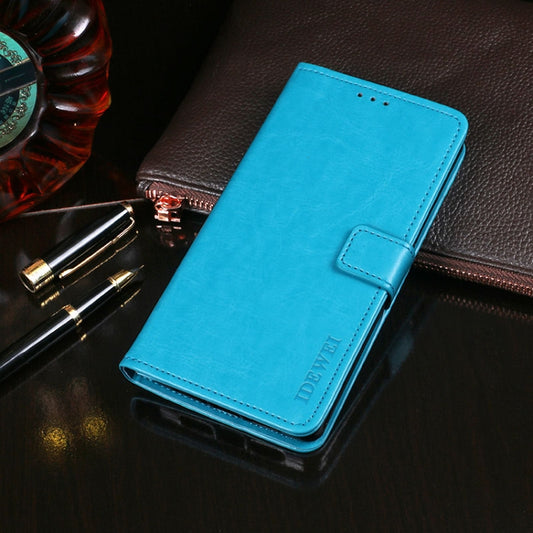 For Cubot Rainbow 2 idewei Crazy Horse Texture Horizontal Flip Leather Case with Holder & Card Slots & Wallet(Sky Blue) - More Brand by idewei | Online Shopping UK | buy2fix