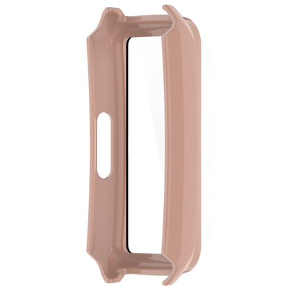 For Keep Band B4 PC+ Tempered Film Integrated Watch Protective Case(Pink) - Watch Case by buy2fix | Online Shopping UK | buy2fix