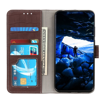 For OnePlus 11 5G Magnetic Crocodile Texture Leather Phone Case(Brown) - OnePlus Cases by buy2fix | Online Shopping UK | buy2fix