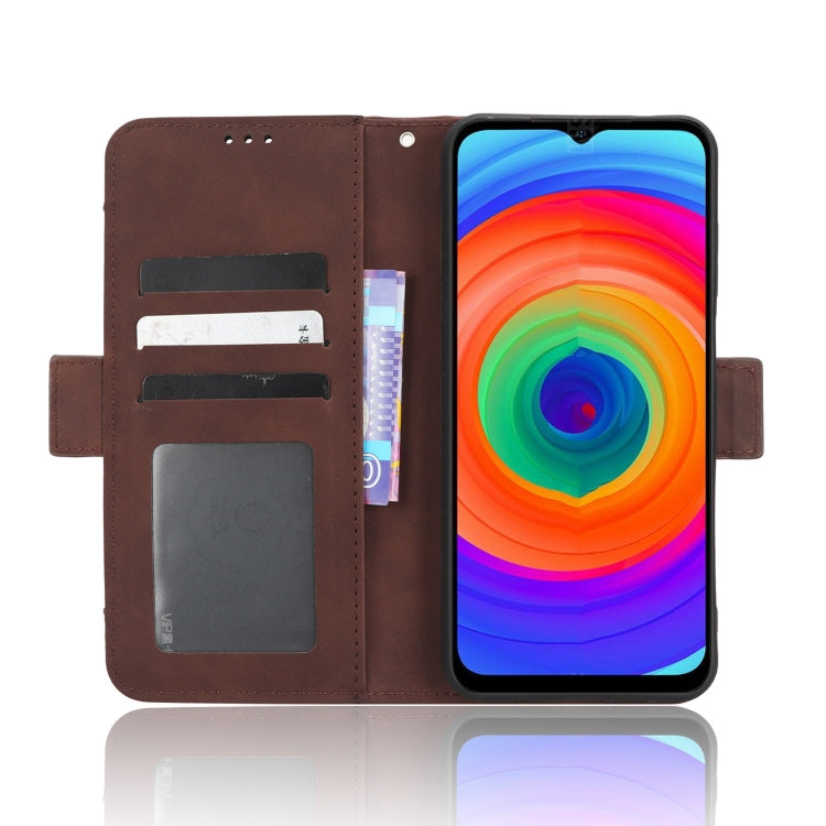 For Ulefone Note 14 Skin Feel Calf Texture Card Slots Leather Phone Case(Brown) - Ulefone Cases by buy2fix | Online Shopping UK | buy2fix