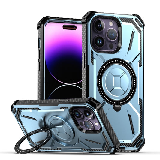 For iPhone 13 Pro Armor Series Holder Phone Case(Blue) - iPhone 13 Pro Cases by buy2fix | Online Shopping UK | buy2fix