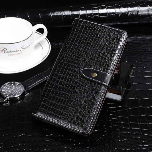 For Huawei Enjoy 10 idewei Crocodile Texture Horizontal Flip Leather Case with Holder & Card Slots & Wallet(Black) - Huawei Cases by idewei | Online Shopping UK | buy2fix