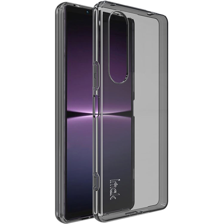 For Sony Xperia 1 V IMAK UX-5 Series TPU Phone Case(Transparent Black) - Sony Cases by imak | Online Shopping UK | buy2fix