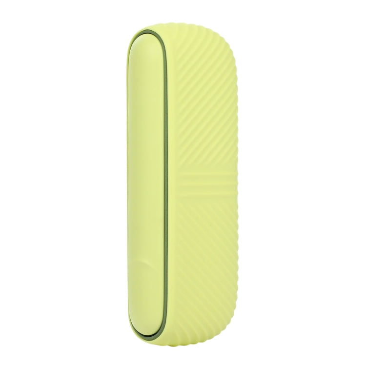 For IQOS ILUMA Silicone Electronic Cigarette Case Charging Compartment With Side Cover(Yellow) - E Cigarette Accessories by buy2fix | Online Shopping UK | buy2fix