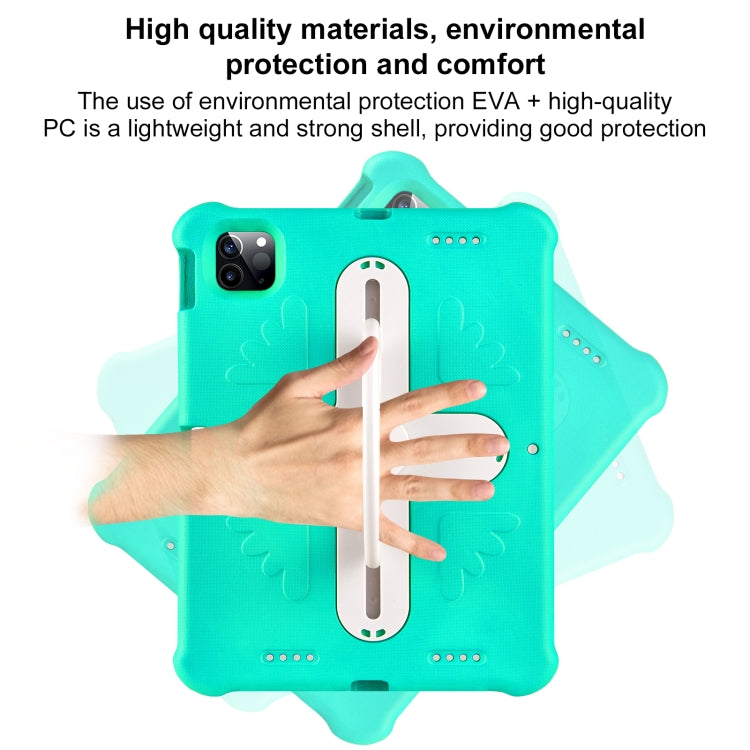 Shield 360 Rotation Handle EVA Shockproof PC Tablet Case For iPad Air 11 2024/Pro 11 2018/2020/2021/Air 4/Air 5 10.9(Mint Green Beige) - iPad Pro 11 (2022/2021) Cases by buy2fix | Online Shopping UK | buy2fix