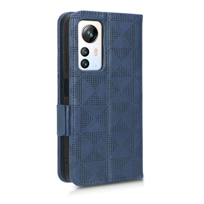 For Blackview A85 Symmetrical Triangle Leather Phone Case(Blue) - More Brand by buy2fix | Online Shopping UK | buy2fix