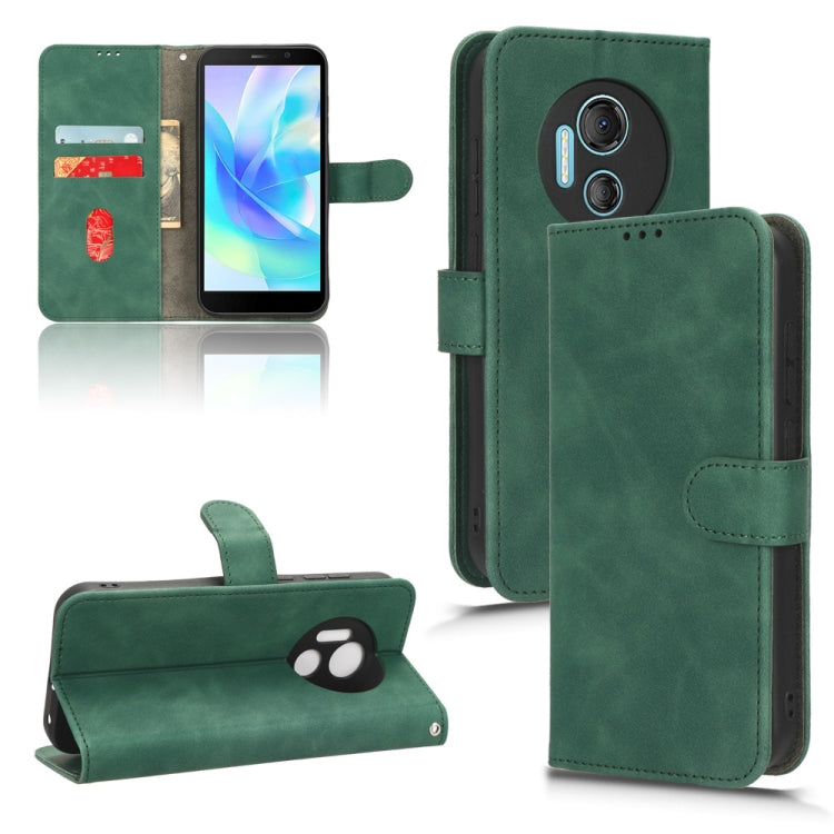 For Doogee X97 / X97 Pro Skin Feel Magnetic Flip Leather Phone Case(Green) - Doogee Cases by buy2fix | Online Shopping UK | buy2fix