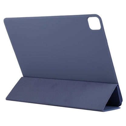 For iPad Air 13 2024 / Pro 12.9 2020 Active Buckle Magnetic PU Leather Tablet Case With Holder & Sleep / Wake-up Function(Dark Blue) - iPad Pro 12.9 (2020) Cases by buy2fix | Online Shopping UK | buy2fix