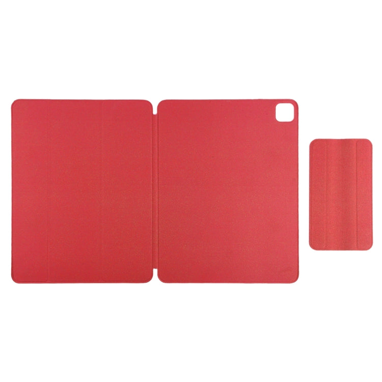 For iPad Air 13 2024 / Pro 12.9 2020 Active Buckle Magnetic PU Leather Tablet Case With Holder & Sleep / Wake-up Function(Red) - iPad Pro 12.9 (2020) Cases by buy2fix | Online Shopping UK | buy2fix