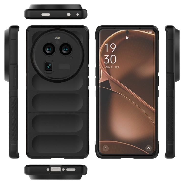 For OPPO Find X6 Pro 5G Magic Shield TPU + Flannel Phone Case(Wine Red) - OPPO Cases by buy2fix | Online Shopping UK | buy2fix