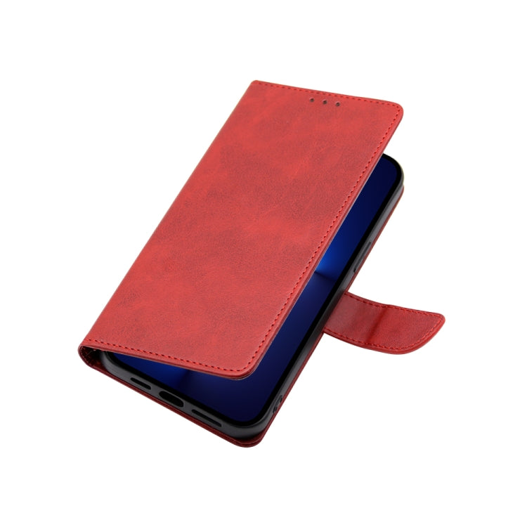 For Blackview A52 Calf Texture Buckle Flip Leather Phone Case(Red) - More Brand by buy2fix | Online Shopping UK | buy2fix