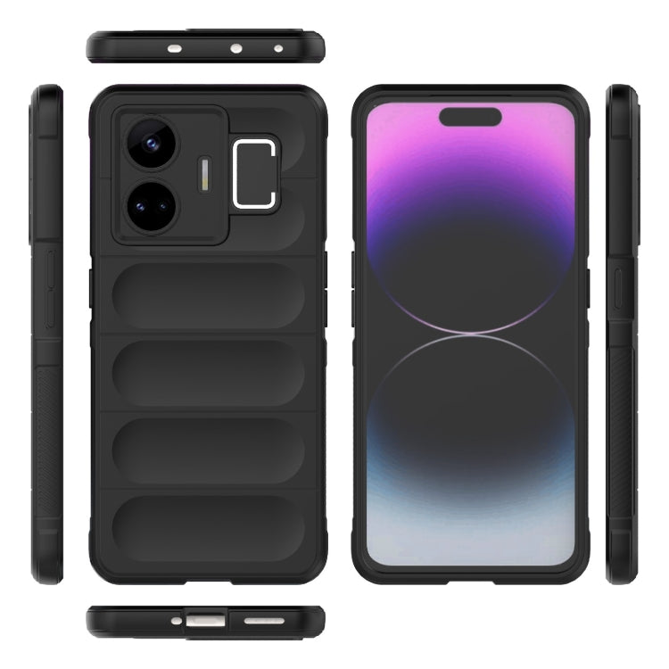 For Realme GT Neo 5 5G Magic Shield TPU + Flannel Phone Case(Purple) - Realme Cases by buy2fix | Online Shopping UK | buy2fix