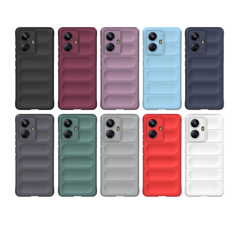 For Realme 10 Pro+ 5G Magic Shield TPU + Flannel Phone Case(Purple) - Realme Cases by buy2fix | Online Shopping UK | buy2fix