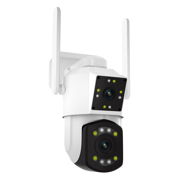 ESCAM PT210 2x3MP Dual Lens Dual Screen Monitor WiFi Camera Support Two-way Voice & Motion Detection & Cloud Storage(US Plug) - Wireless Camera by ESCAM | Online Shopping UK | buy2fix