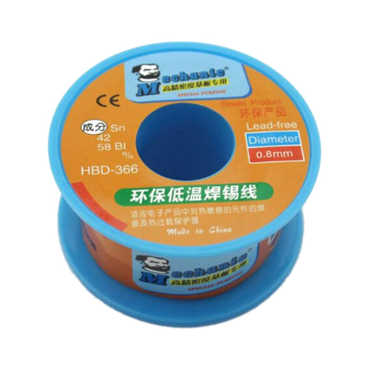 Mechanic HBD-366 40g Tin Solder Wire Lead-Free Solder Melt Rosin Core, Model:0.8mm - Welding Wire by buy2fix | Online Shopping UK | buy2fix