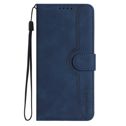 For Xiaomi Redmi Note 13 4G Heart Pattern Skin Feel Leather Phone Case(Royal Blue) - Note 13 Cases by buy2fix | Online Shopping UK | buy2fix