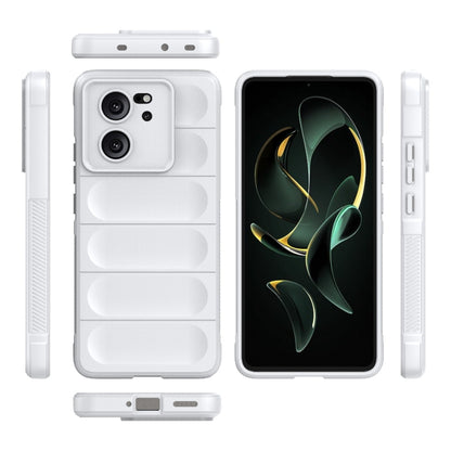 For Xiaomi Redmi K60 Ultra Magic Shield TPU + Flannel Phone Case(White) - Redmi K60 Ultra Cases by buy2fix | Online Shopping UK | buy2fix