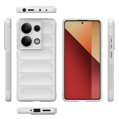 For Xiaomi Redmi Note 13 Pro 4G Global Magic Shield TPU + Flannel Phone Case(White) - Note 13 Pro Cases by buy2fix | Online Shopping UK | buy2fix