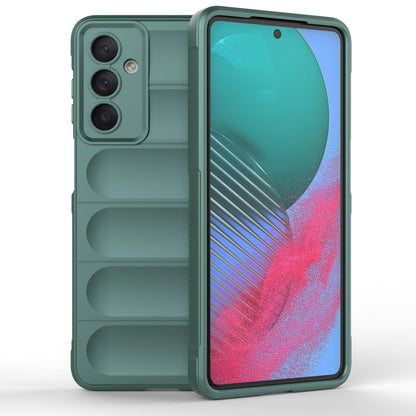 For Samsung Galaxy M54 5G Magic Shield TPU + Flannel Phone Case(Dark Green) - Galaxy Phone Cases by buy2fix | Online Shopping UK | buy2fix