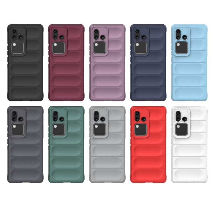 For vivo S18 5G Magic Shield TPU + Flannel Phone Case(Dark Green) - S18 Cases by buy2fix | Online Shopping UK | buy2fix