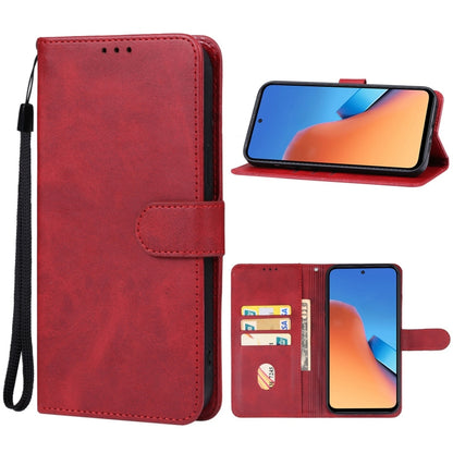 For Xiaomi Redmi 12 Leather Phone Case(Red) - Xiaomi Cases by buy2fix | Online Shopping UK | buy2fix