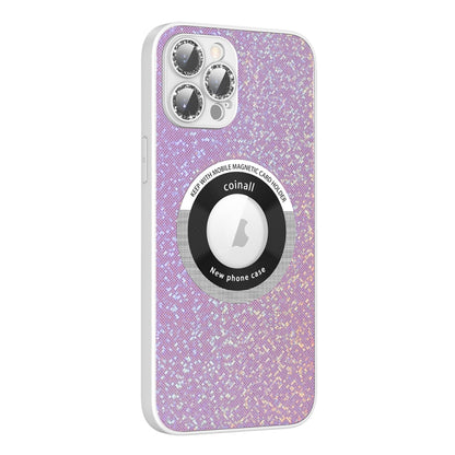 For iPhone 11 Colorful Glitter Magnetic Magsafe TPU + PC Phone Case(Pink) - iPhone 11 Cases by buy2fix | Online Shopping UK | buy2fix